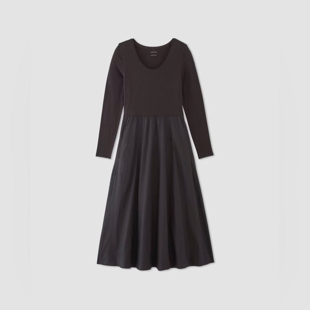 Everlane long sleeve riviera dress
